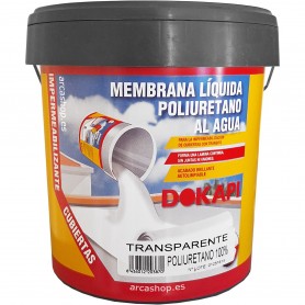 Membrana Líquida Poliuretano al Agua, 4 litros, dokapi