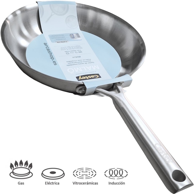 Sartén de Acero Inoxidable Castey - Malmö Trimetal Induction