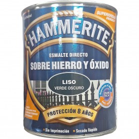 HAMMERITE LISO 750 ML. VERDE OSCURO (TIPO VERDE CARRUAJES DE TITAN OXIRON LISO)