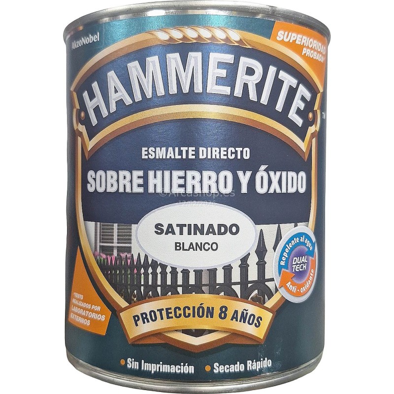 HAMMERITE LISO SATINADO 750 ML. BLANCO