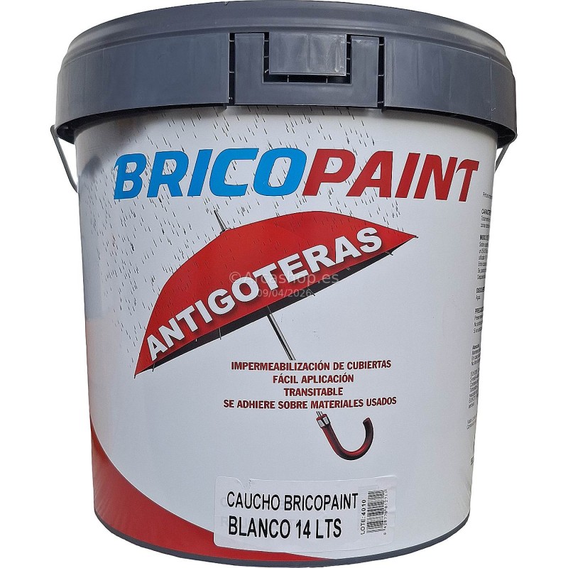 ANTIGOTERAS CAUCHO A. 14 LTS. BLANCO BRICOPAINT