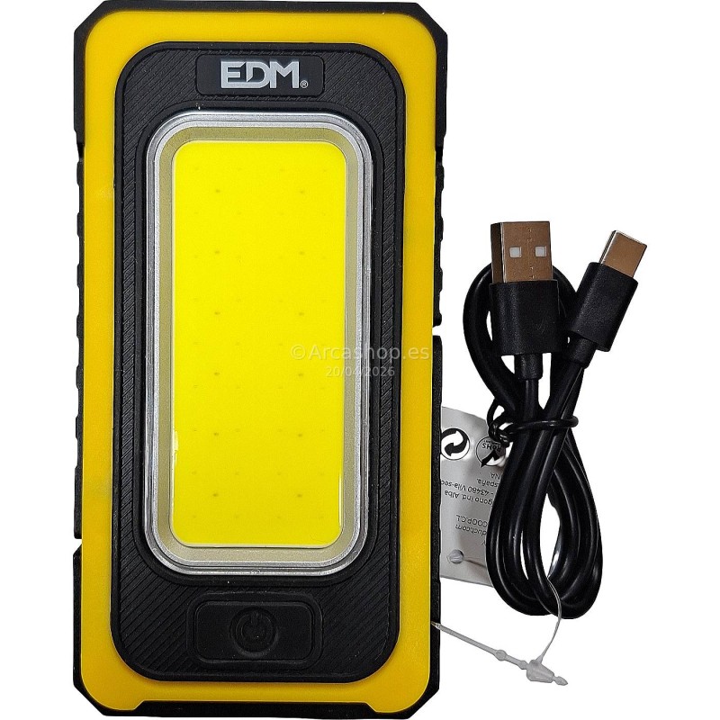 LINTERNA TALLER RECTA LED IMAN BOLSILLO SOLAR REF. 36126