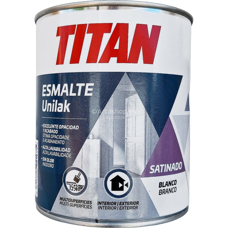 Unilak Blanco Satinado al Agua 750 ml – Titanlux