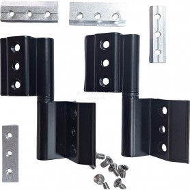 BISAGRA ALUMINIO JGO. 40X20 NEGRA IZDA. REF. 68042