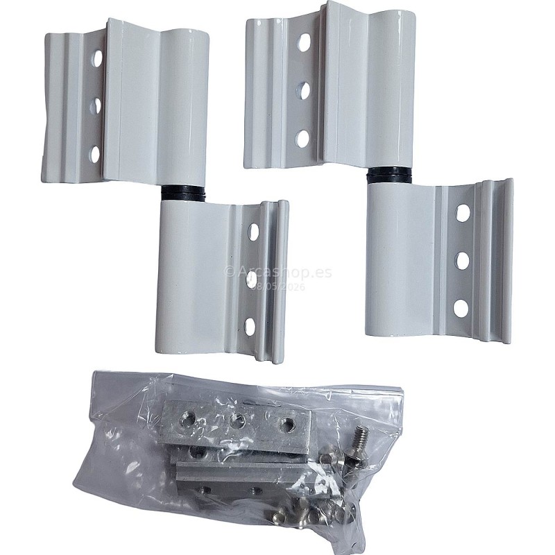 BISAGRA ALUMINIO JGO. 40X20 BLANCA DCHA. REF. 68039