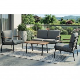 Conjunto café acero Milan