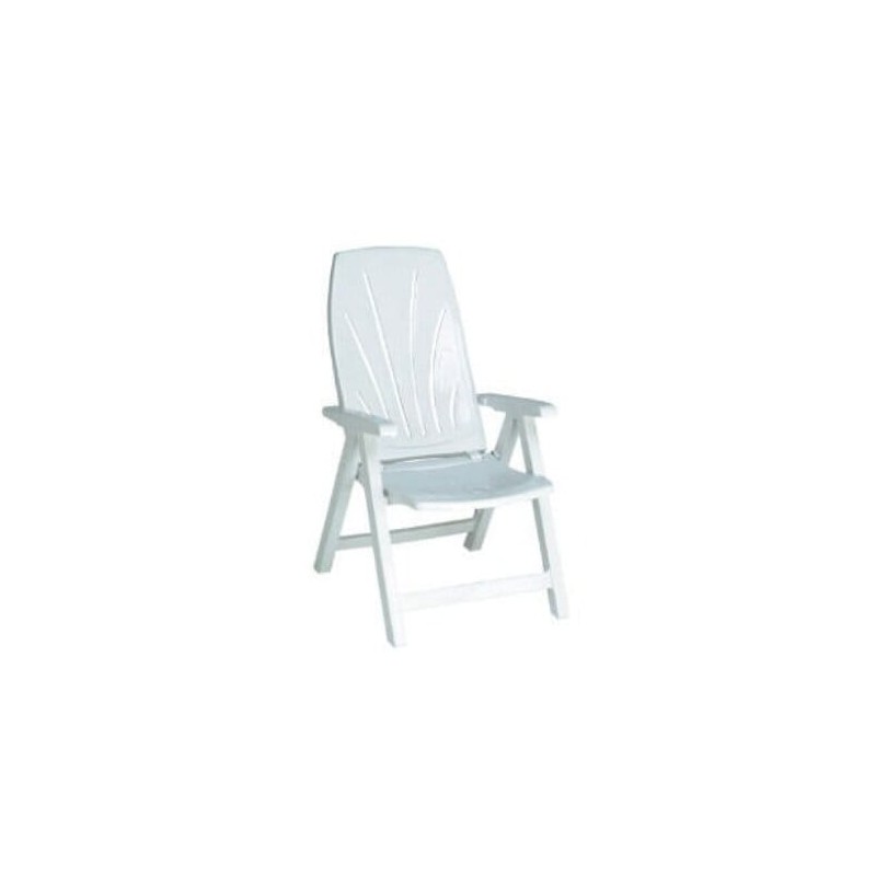  Sillón posiciones resina — Color : Blanco . Foto Barbacoas y Mobiliario © Arcashop.es. 