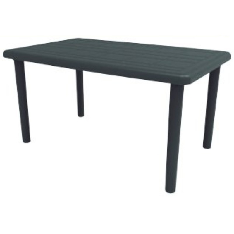  MESA RECTANGULAR RESINA — Modelos: Mesa 140 x 90cm Antracita V1 . Foto Barbacoas y Mobiliario © Arcashop.es. 