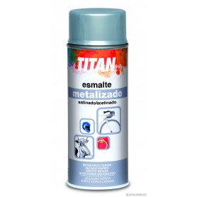 TITAN SPRAY 200 ML ESMALTE METALIZADO SATINADO