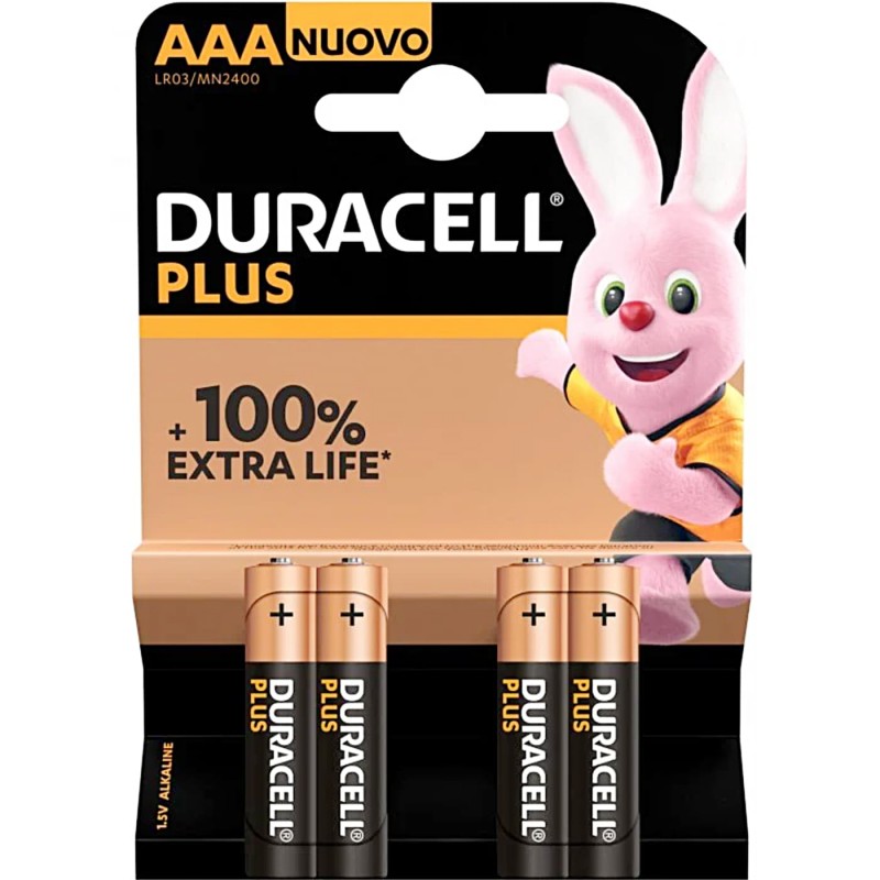 Duracell Pilas Alcalinas AAA x 4