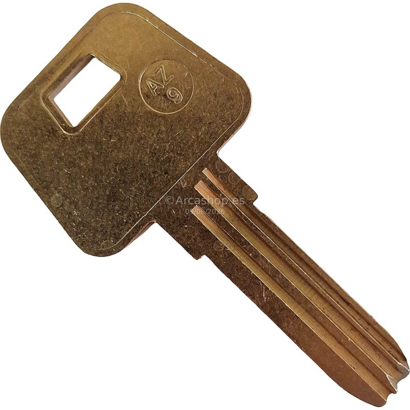  MOLDES COPIA LLAVE AZBE (AZ) — moldes-AZ: AZ-9 . Foto LLAVES ACERO GRUPO A © Arcashop.es. 