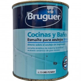 ESMALTE BA¥OS Y COCINAS B. 750 ML. GRIS PIZARRA 0213