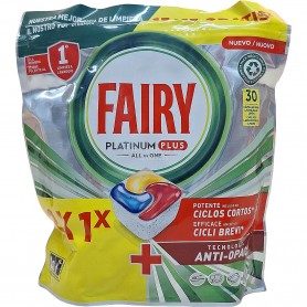 FAIRY PLATINUM 15 +15 (30 CAPSULAS) LAVAVAJILLAS