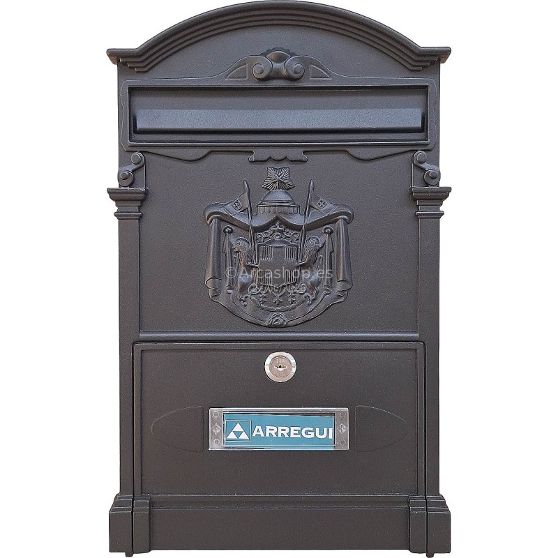 BUZON GRAFITO EXTERIOR MOD. RESIDENCIA ARREGUI 420 x 90 x 260 MM