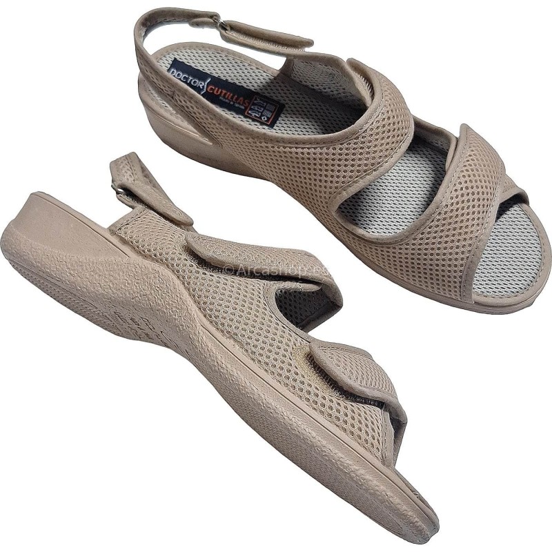 ZAPATILLA SEÑORA DESCUBIERTA CON CUÑA MOD. 21739 PRIMAVERA VERANO - DOCTOR CUTILLAS