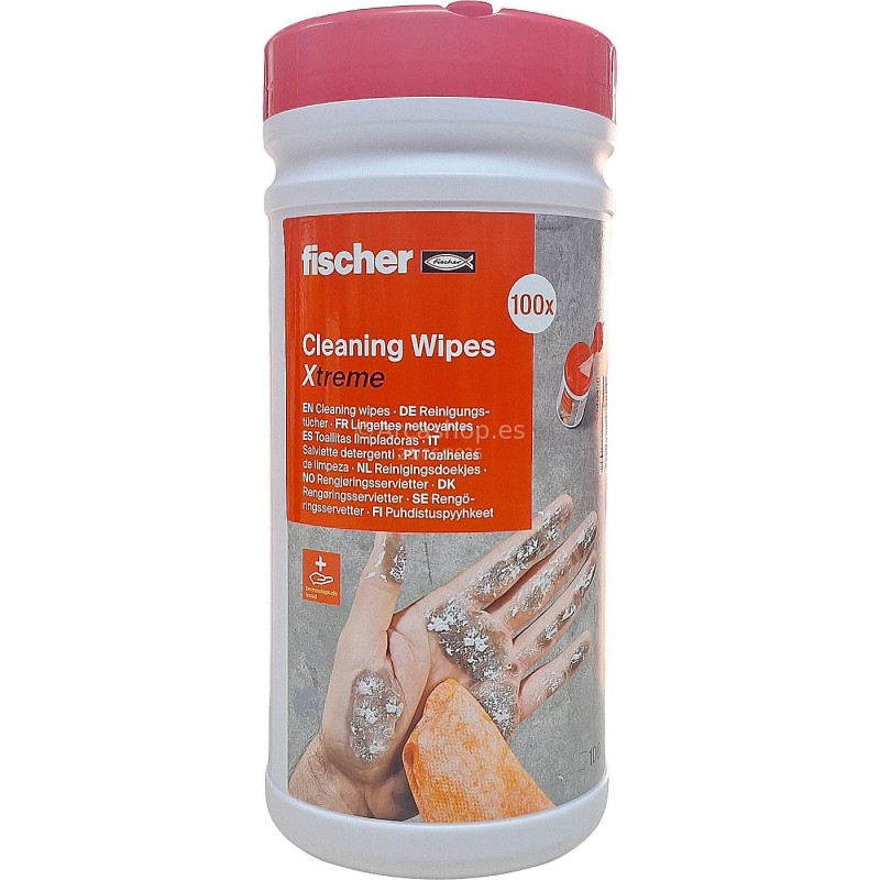 TOALLITAS CLEANING WIPES 100 UNDS. ART. 567456 FISCHER