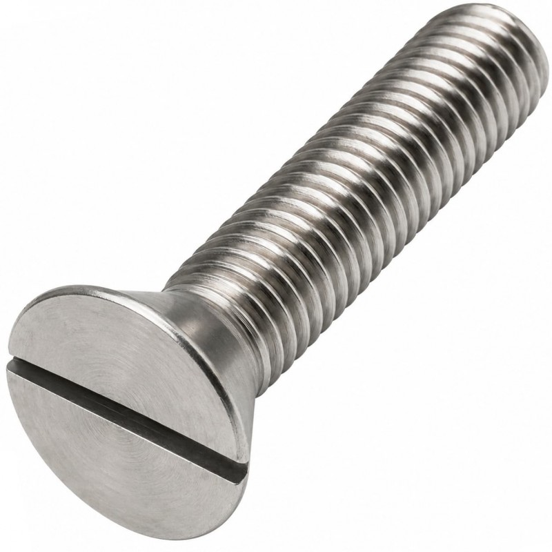 TORNILLO ACERO INOX. DIN 963-A.2 CABEZA PLANA