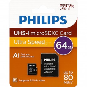 TARJETA MICRO SD 64GB REF. FM64MP45B PHILIPS