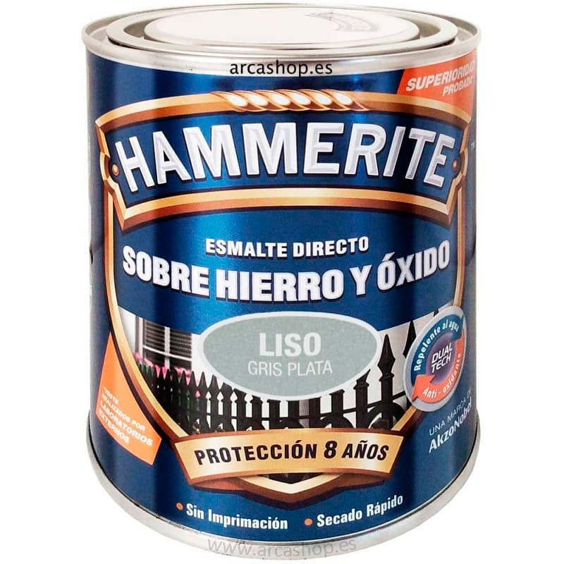 HAMMERITE LISO 750 ML - GRIS PLATA