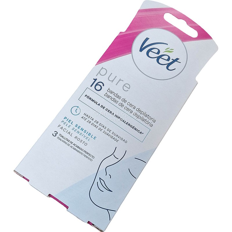 VEET BANDAS FACIAL 16U PIEL SENSIBLE Y NORMAL