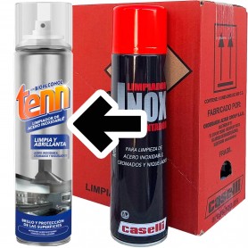 Spray Caselli Acero inoxidable (NUEVO TENN) - Caja 8 Botes