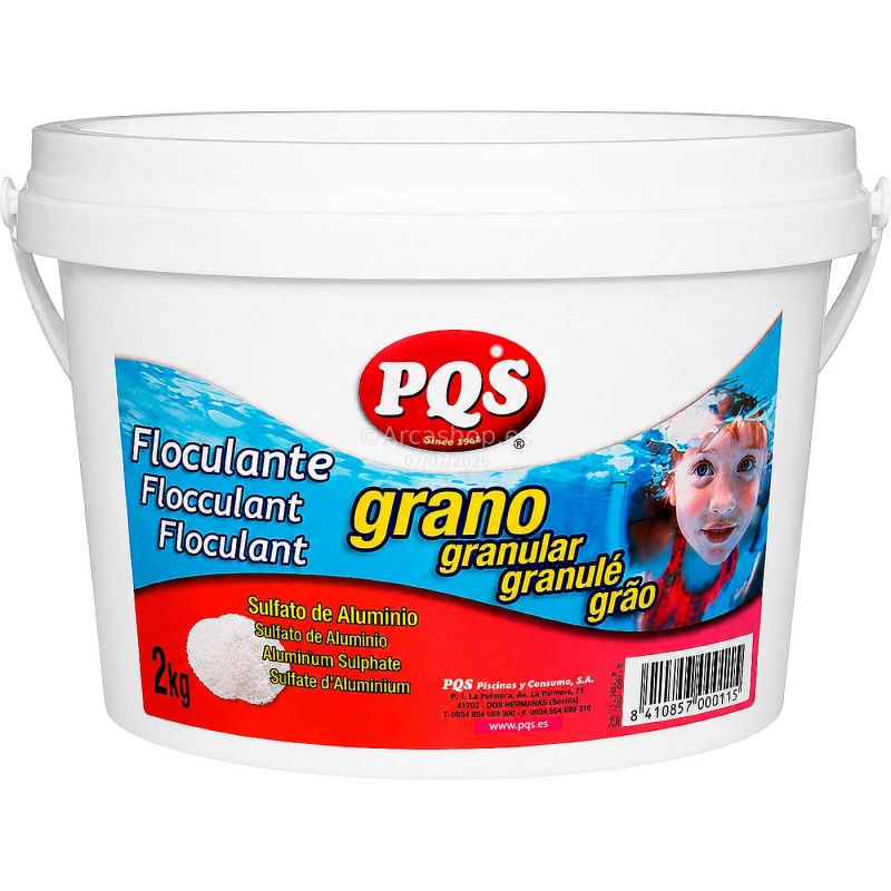 FLOCULANTE PISCINAS SULFATO ALUMINIA 2 KGS. PQS