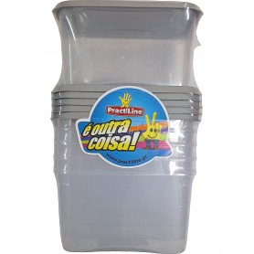 RECIPIENTE HERMETICO PACK 6 U. 350 ML. PRACTILINE