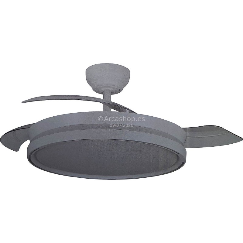 VENTILADOR LAMPARA LED DC 60W. MOD. CAPITAN BLANCO