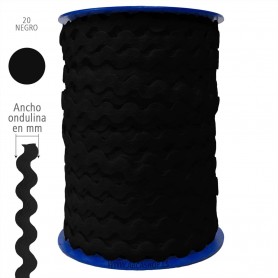 Negro nº20 Ondulina Piquillo Trajes de Flamenca y Complementos Infantiles.