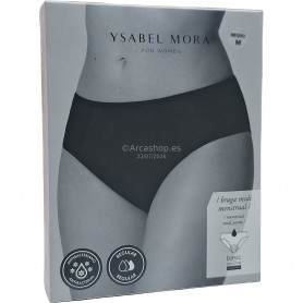 BRAGA MENSTRUAL MOD. 19390 T. M 38 NEGRO YSABEL MORA