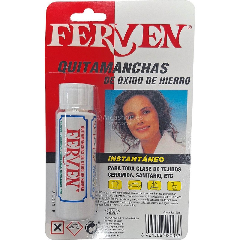 QUITAMANCHAS OXIDO 40 ML. FERVEN
