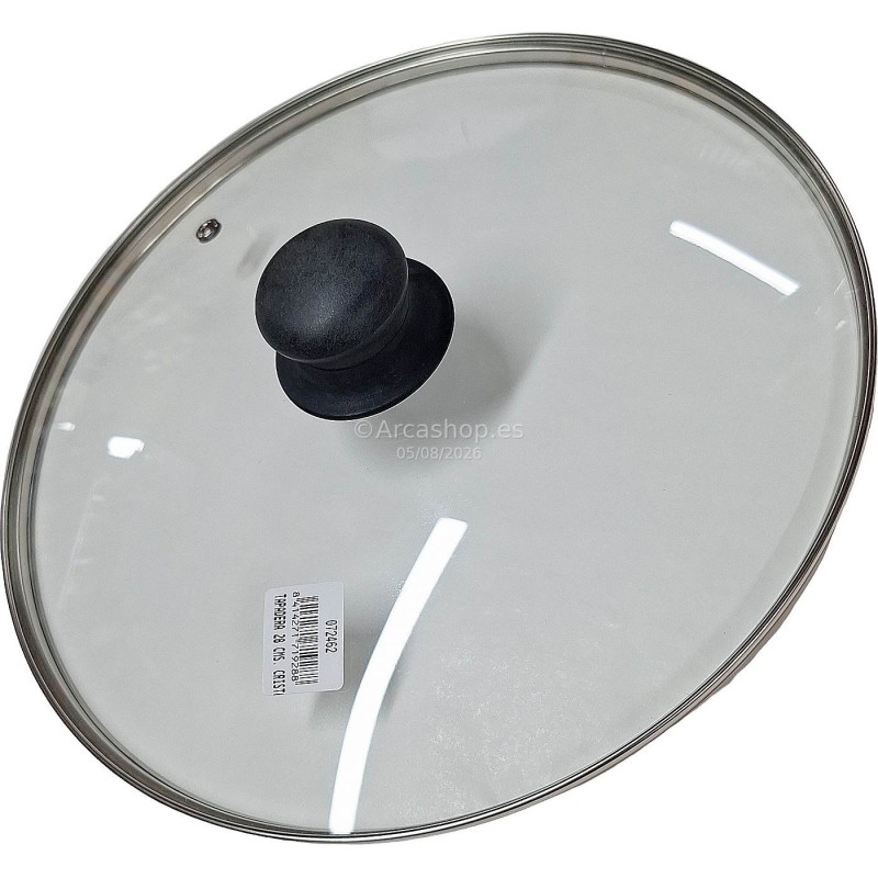 TAPADERA 28 CMS. CRISTAL F/A LACOR