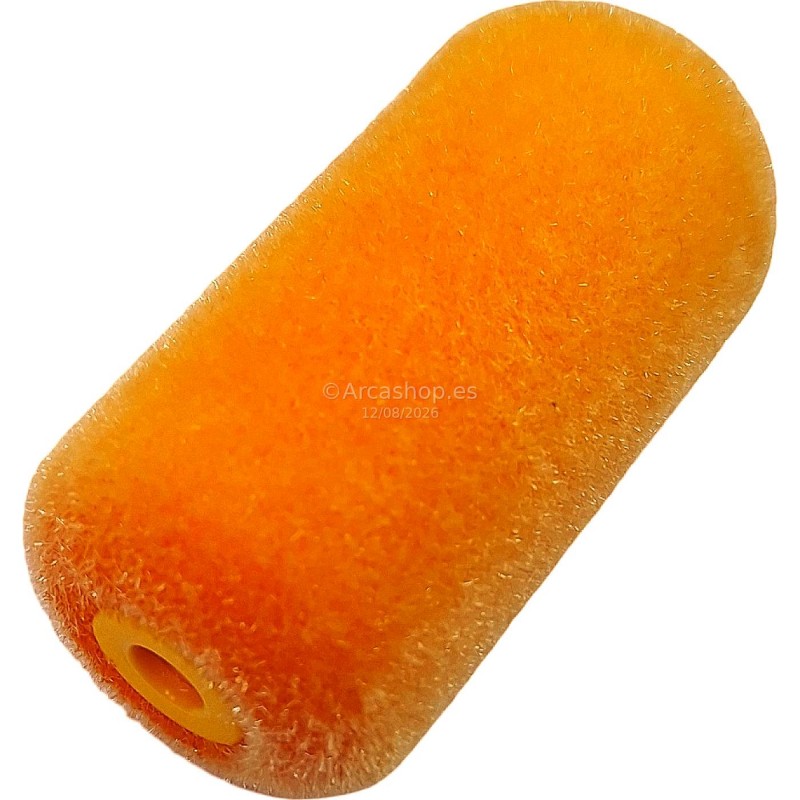 MiNI RODILLO RECAMBIO ESPUMA FLOCADO NARANJA REDONDO 7 CM PARA ESMALTAR REF. 17907