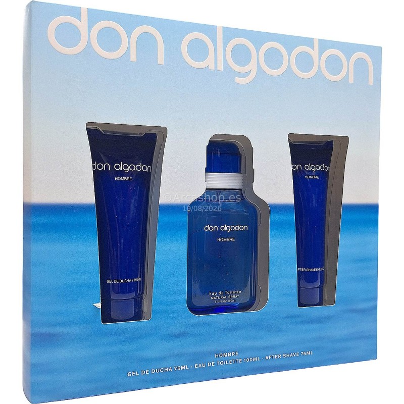 ESTUCHE DON ALGODON HOMBRE 100+GEL+MASAJE
