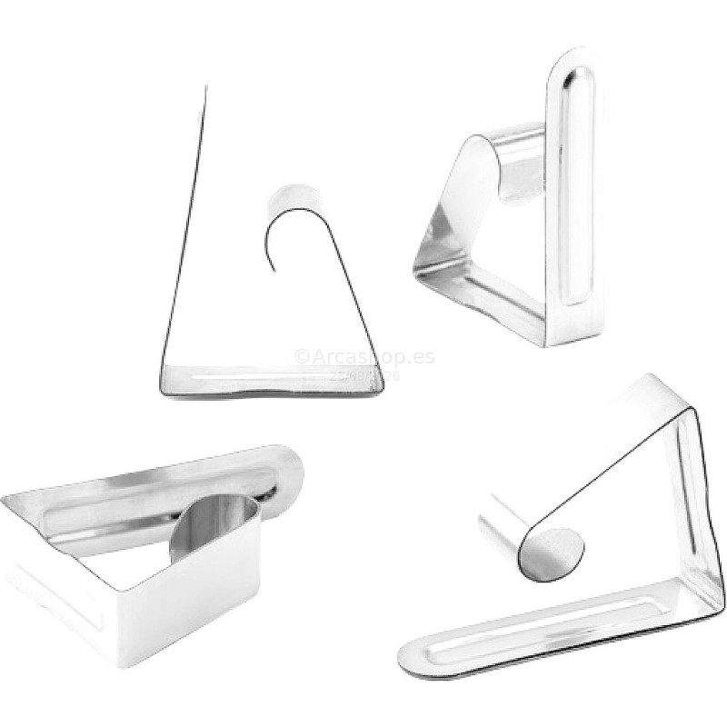 PINZA SUJETA-MANTELES METALICO ACERO INOX. REF. 1194 INOFIX