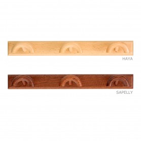 Colgador de Madera Múltiple 3 Perchas Mod. 1473 de Inofix