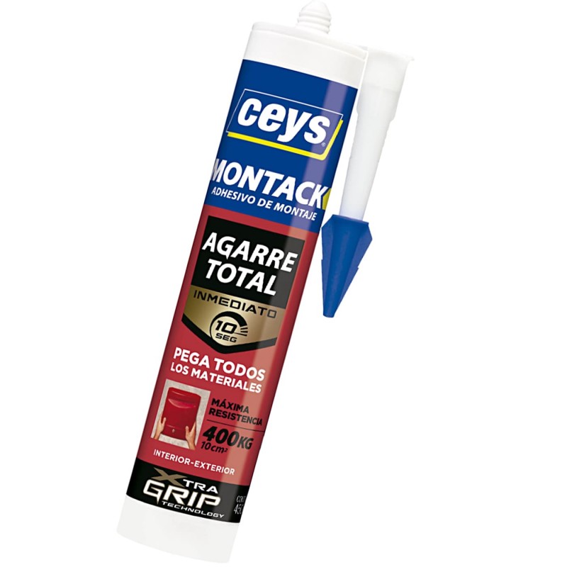  Montack Express Ceys Adhesivo de montaje — Capacidad del envase: 300 ml – Color : Crema . Foto Adhesivos y Pegamentos © Arcashop.es. 