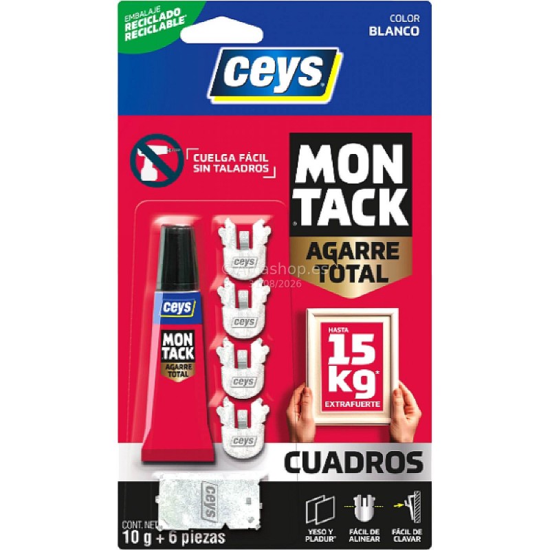 MONTACK BLISTER CUADROS 10 GRS. + 6 PZAS. CEYS