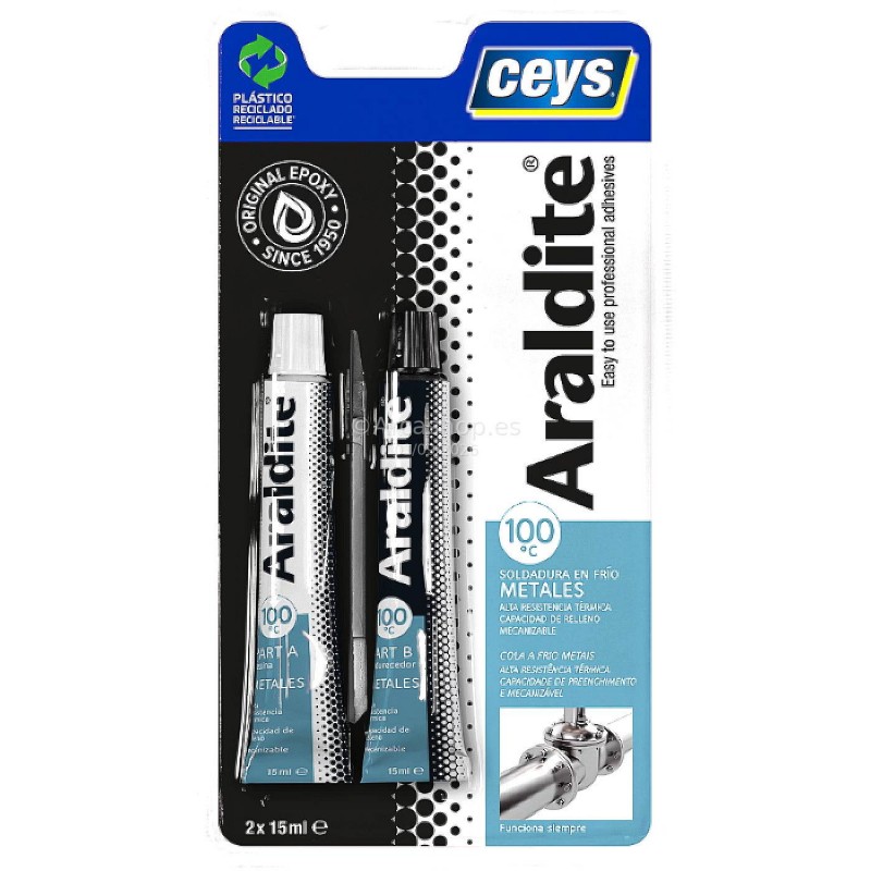 ARALDITE METALES BL. GRANDE 15+15ML. CEYS