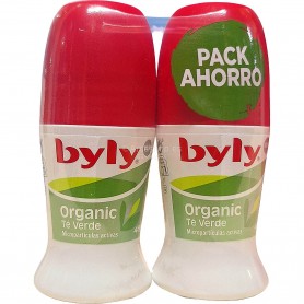 DESODORANTE BYLY ROLL-ON 50 ML DUPLO ORGANIC TE VERDE