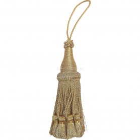BORLA LLAVERO METALIZADO MOD. 50305 COL. ORO 15CM