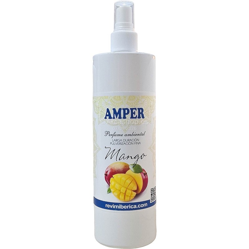  Ambientador Permanente Amper Revimca — Capacidad del envase: 500 ml – Modelo: Ambientador Mango . Foto Limpieza y Hogar © Arcashop.es. 