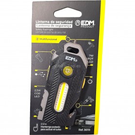 LINTERNA LED SEGURIDAD MULTIFUNCIONAL 6X1 REF. 36119 RECARGABLE