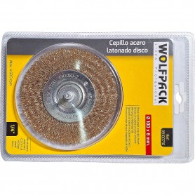 CEPILLO DISCO LATONADO. 100 MM. REF. 09100710 WOLFPACK
