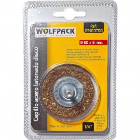 CEPILLO DISCO LATONADO 50 MM. REF. 09100700 WOLFPACK