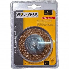 CEPILLO DISCO LATONADO 75 MM. REF. 09100705 WOLFPACK