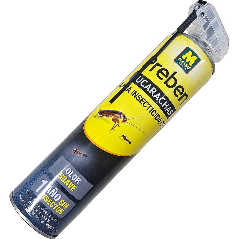  Laca Insecticida Preben Massó Garden Cucarachas Hormigas — Capacidad del envase: 600 ml . Foto Herramientas de Jardín © Arcashop.es. 