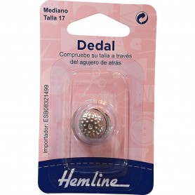 DEDAL METÁLICO COSTURA H222 TALLA MEDIANA HEMLINE