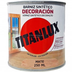 BARNIZ TITANLUX MATE 250 ML.