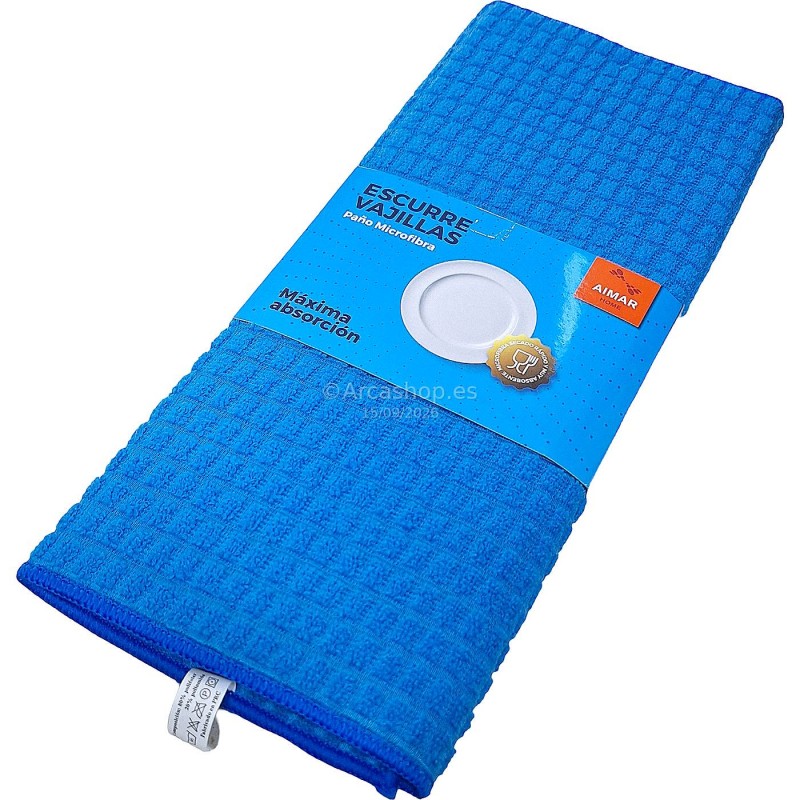 PAÑO MICROFIBRA ESCURRE VAJILLAS AIMAR 40X50